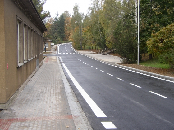 Rekonstrukce komunikací před nemocnicí Třinec Sosna